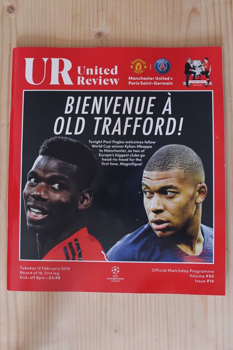 Manchester United FC v Paris St Germain (P.S.G)